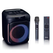 LENCO Party Speaker 100W με Bluetooth, ασύρματο μικρόφωνο και φωτισμό LED. LENCO PA-101BK