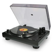 LENCO Πικάπ άμεσης κίνησης με λειτουργία μετατροπής MP3, σε μαύρο χρώμα. LENCO L-3808