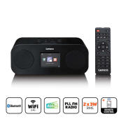 LENCO Internet, DAB+ και FM ραδιόφωνο με λειτουργία Bluetooth και μεγάλη έγχρωμη οθόνη LCD. LENCO DIR-121BK
