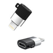 XO Αντάπτορας Micro USB High-Speed θηλ. - Lightning, σε μαύρο/ασημί χρώμα XO NB149-B