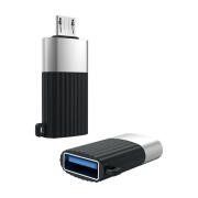 XO Αντάπτορας USB High-Speed Α αρσ. - Micro USB αρσ., σε μαύρο χρώμα XO NB149-G