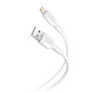 XO Καλώδιο USB High-Speed A αρσ. - Lightning 10.5W, 1.00m σε λευκό χρώμα XO NB212