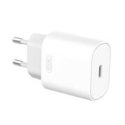 XO Universal φορτιστής USB-C, 25W σε λευκό χρώμα XO L91 EU 25W TYPE-C FAST CHARGER
