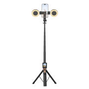 XO Bluetooth selfie stick με τηλεχειριστήριο και αποσπώμενα ring lights XO SS23