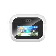 XO Bluetooth ακουστικά handsfree με θήκη φόρτισης και οθόνη, σε λευκό χρώμα XO X47 4th GENERATION