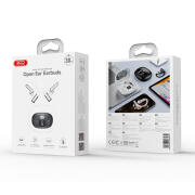 XO Bluetooth ακουστικά handsfree με θήκη φόρτισης και LED οθόνη, σε λευκό χρώμα XO G49 WHITE COLOR