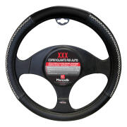 Maranello  Κάλυμμα Τιμονιού XXX Μαύρο / Λευκή Ραφή 37-40cm