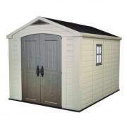 Keter Factor Πλαστική Αποθήκη Κήπου 8x11 με Διπλή Πόρτα & Αεραγωγό 257 x 332 x 243 cm