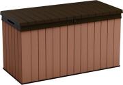 Keter Μπαούλο Αποθήκευσης Εξωτερικού Χώρου Darwin Πλαστικο 570lt  Καφε Μ142.5×Π65.3×Υ78.2εκ.