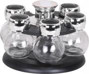 Urban Living Σετ Δοχεία Μπαχαρικών με Περιστρεφόμενη Βάση 6τμχ 18x18x12,5 cm 28435