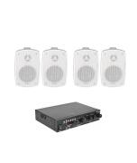 Adastra Outdoor4 Πακέτο Σετ Ηχεία Εγκαταστάσεων Εξωτερικού Χώρου 55W με Bluetooth Λευκά