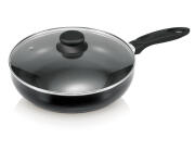 Cook-Shop Τηγάνι Βαθύ Αντικολλητικό Μαύρο 24cm