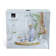 Royal Leerdam Κανάτα 1Lt και Ποτήρια Νερού 370ml Azurine -Γυάλινα Σετ 5 Τεμαχίων