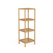 Idomya Ξύλινη Ραφιέρα Μπάνιου από Μπαμπού με 4 Ράφια 34 x 32 x 100 cm Idomya Maya 30031205