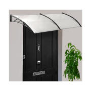 Διπλό Πλαστικό Κιόσκι - Τέντα Πόρτας Εισόδου 80 x 300 cm Χρώματος Λευκό SPM 30060101