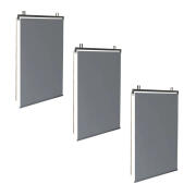 Inkazen Σετ Ρόλερ Ολικής Συσκότισης Blackout 120 x 225 cm 3 τμχ Χρώματος Γκρι 30060162