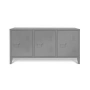 Idomya Μεταλλικό Έπιπλο Τηλεόρασης 113 x 40 x 58 cm Χρώματος Γκρι 30080256