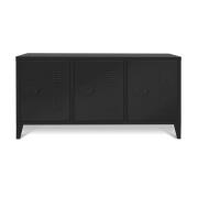 Μεταλλικό Έπιπλο Τηλεόρασης 113 x 40 x 58 cm Χρώματος Μαύρο Idomya 30080257