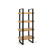 Ξύλινη Βιβλιοθήκη με 4 Ράφια 70.5 x 40 x 160 cm Idomya 30084313
