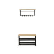 Σετ Έπιπλο Εισόδου με Μεταλλική Παπουτσοθήκη και Μεταλλική Κρεμάστρα Ρούχων Idomya 30087294