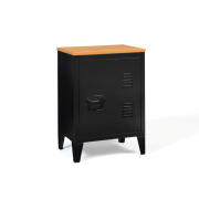 Idomya Μεταλλικό Ντουλάπι Αποθήκευσης 40 x 30 x 57 cm Χρώματος Μαύρο 30088521