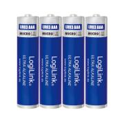 Battery AAA Alkaline Logilink LR03B4 4pcs