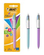 BIC στυλό διαρκείας 4 Colours Fun 1mm μύτη πολύχρωμο μελάνι διάφορα χρώματα 1τμχ