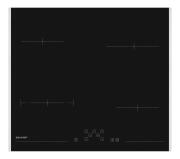 SHARP ΚΕΡΑΜΙΚΗ ΕΣΤΙΑ 60CM KH-6V08FT0K-EU