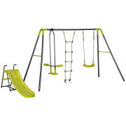 Σετ Outsunny Garden Swing για παιδιά 3-10 ετών με 1 διπλή κούνια και 1 μονή κούνια 344-051