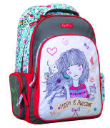 BMU Σχολική Τσάντα Οβάλ Lady Desdia Strawberry