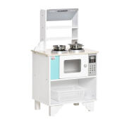 Ξύλινη Παιδική Κουζίνα 42 x 29 x 76 cm με Αξεσουάρ HOMCOM 350-103