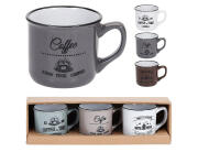 Σετ Κούπες κεραμικές χωρητικότητας 100ml - 3 τεμάχια