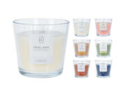 Αρωματικό Κερί 420900350 Σε γυάλινο δοχείο 13.5 x 12.5cm Σε 6 επιλογές αρώματος