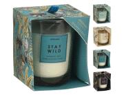 Αρωματικό Κερί Club Habana CC5058530 Σε γυάλινο δοχείο 8,5 x 10cm, Σε 4 επιλογές σχεδίου και αρώματος