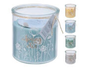 Αρωματικό Κερί Primavera CC5060160 Σε γυάλινο δοχείο 10 x 10cm, Σε 4 επιλογές σχεδίου και αρώματος