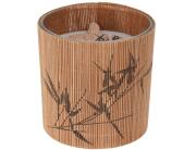Sandalwood Αρωματικό Κερί CC5061720 Με περιτύλιξη Bamboo, 10 x 10cm Σε άρωμα