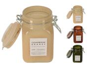 Αρωματικό Κερί CC5062700 Σε χρωματιστό γυάλινο δοχείο 11.7 x 6.4 cm, σε 3 επιλογές σχεδίου και αρώματος ivory cedar wood orange, brown sandalwood, green patchouli wood.