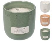 Mellow Αρωματικό Κερί CC5071510 Σε κεραμικό δοχείο 9 x 9.3 cm, σε 3 επιλογές αρώματος white/peppermint, green/pomegranate, pink/avocado milk.