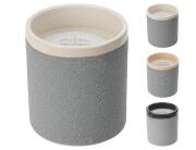 Αρωματικό Κερί CC5073100 Σε τσιμεντένιο δοχείο 9 x 10 cm, σε 3 επιλογές σχεδίου και αρώματος, lime verbena, lemon grass, tba.