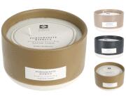 Αρωματικό Κερί CC5750370 Σε κεραμικό δοχείο, 12 x 7 cm, σε 3 επιλογές σχεδίου και αρώματος, brown/peppermint, green/pomegranate, grey/avocado mint.