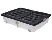 Κουτί αποθήκευσης πολλαπλών χρήσεων με αναδιπλούμενο καπάκι και ρόδες