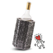 Vacuvin Δοχείο Μπουκαλιών Hive με Διπλά Τοιχώματα για Μπουκάλια ως 1,5L Keith Haring- Ανοξείδωτη