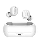 QCY T1C TWS WHITE True Wireless Earbuds 5.0 Bluetooth Headphones 80hrs