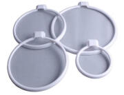 SET 4 καπάκια σιλικόνης 22276986 Διαφανή, Διαμέτρου Ø 12 cm Ø 19,5 cm Ø 19,5 cm Ø 24,5 cm