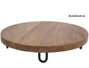 Δίσκος σερβιρίσματος mango wood, 30.5x30.5x6 cm