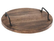 Δίσκος Σερβιρίσματος από Ξύλο Mango, με λαβές και διαστάσεις 30x30x6cm