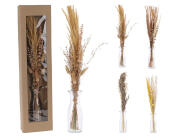 Διακοσμητικά κλαδιά σε γυάλινο βάζο , 57cm, σε 4 επιλογές σχεδίου