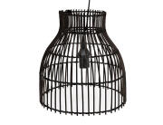 Φωτιστικό οροφής ρεύματος Bamboo με λαμπτήρα Ε27 και διαστάσεις 31x31x26cm - Μαύρο