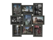 Κορνίζα τοίχου με 9 θέσεις, διαστάσεις 45.5x45.5cm και διαστάσεις φωτογραφίας 10x15 cm - Γκρι