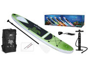 Σετ φουσκωτή σανίδα SUP XQMAX Aquatica Turtle με κουπί, αντλία και τσάντα μεταφοράς, 305x71x15cm